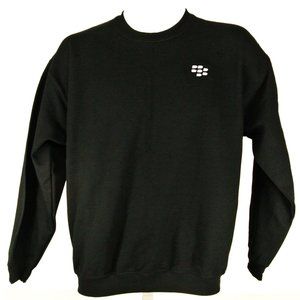 BLACKBERRY BBM VIntage Tech Black Sweatshirt Employee Uniform Shirt Size XL